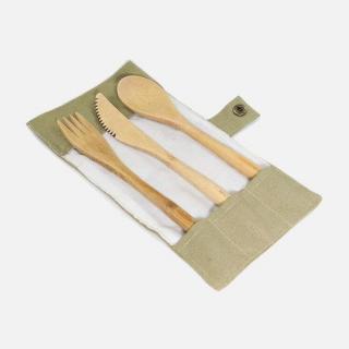 Bamboo Travel Cutlery Set 