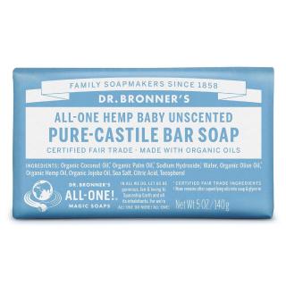 Dr. Bronner's Castile Organic Baby Soap Bar Unscented