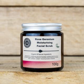 Heavenly Organics Rose Geranium Face Scrub 100g