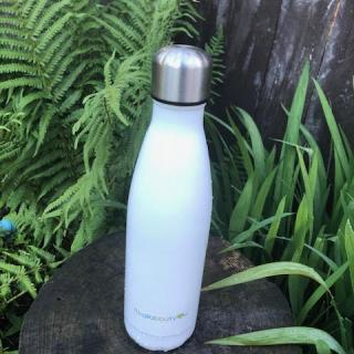 Stainless Steel Water Bottle in White 500ml