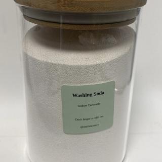 Glass Storage Jar for Washing Soda Crystals