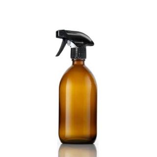 Amber PET Plastic Spray Bottle 500ml