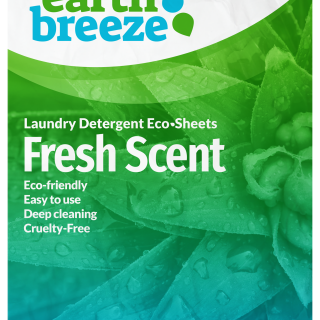 Earth Breeze Laundry Detergent Eco Strips Fresh Scent - 60 Loads