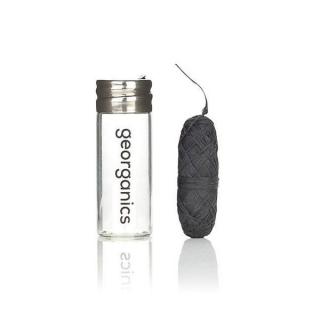 Eco-Friendly Dental Floss Silk with Dispenser - Charcoal 