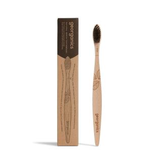 Adults Toothbrush Beech Wood with Soft Bristles 