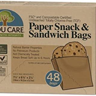 Paper Sandwich and Snack Bags 48 Bags