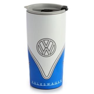 Volkswagen Camper Reusable Stainless Steel Travel Cup in Blue 500ml