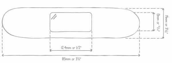 patch plaster size