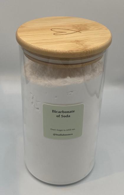 Glass Storage Jar for Bicarbonate of Soda