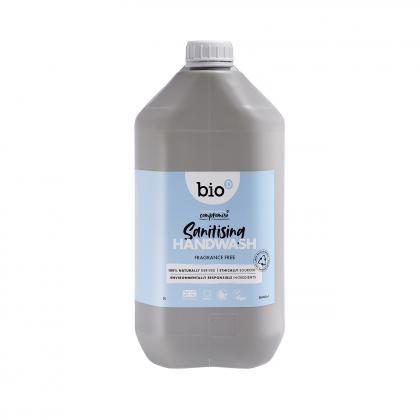 Bio D Sanitising Hand Wash Fragrance Free 5 litre