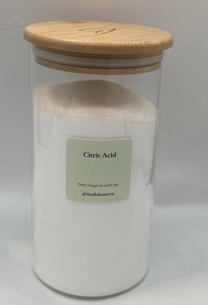 Glass Storage Jar for Citric Acid