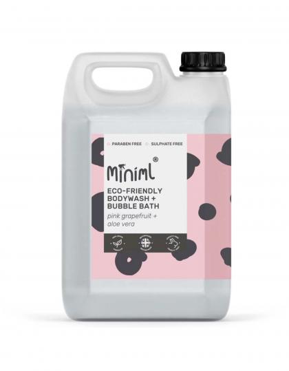 Miniml Body Wash and Bubble Bath Refill - Pink Grapefruit + Aloe Vera 