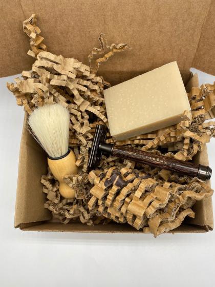 Eco Shaving Set with Soap and Brush 