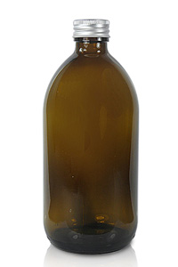 Amber PET Plastic Bottle with Screw Cap 500ml