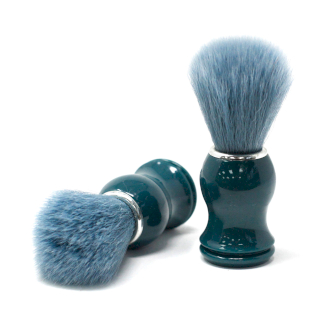 Shaving Brush - Blue with Synthetic Bristles 