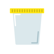 Urine sample collection pots